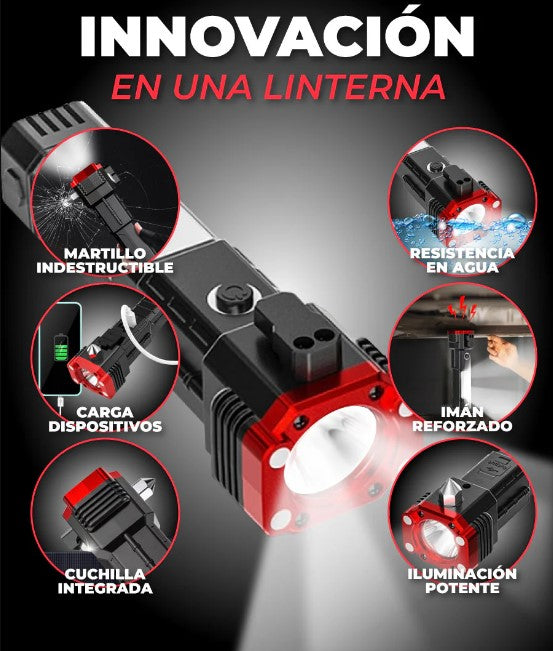 LINTERNA LED MULTIFUNCIONAL - LUMINEX PRO