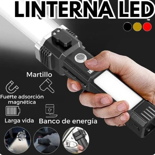 LINTERNA LED MULTIFUNCIONAL - LUMINEX PRO