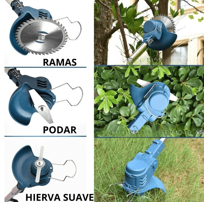 PODADORA CÉSPED INALÁMBRICA 2 BATERIAS 98V/ TASBEL™