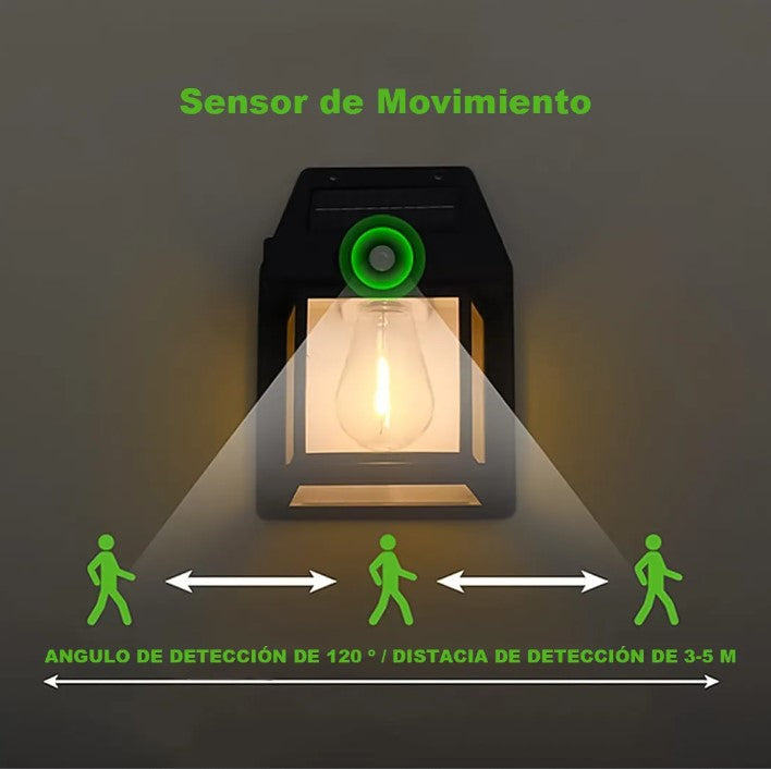 FAROL SOLAR CON SENSOR DE MOVIMIENTO