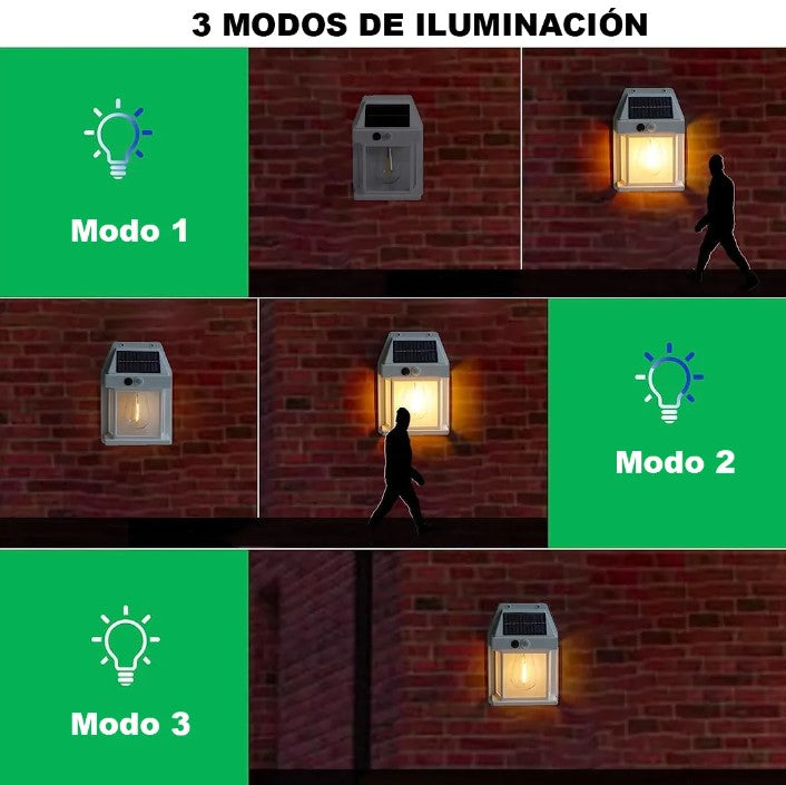 FAROL SOLAR CON SENSOR DE MOVIMIENTO