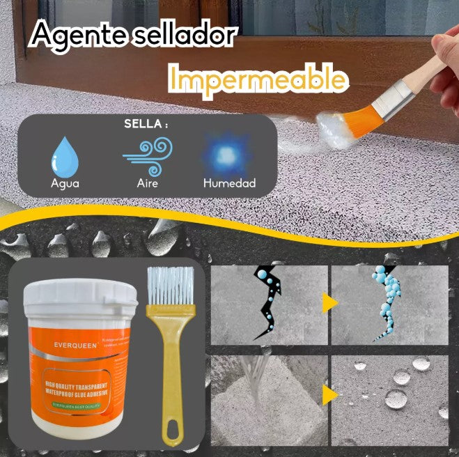 PACK 2X SELLADOR IMPERMEABLE DE 300 GRAMOS + BROCHA DE REGALO