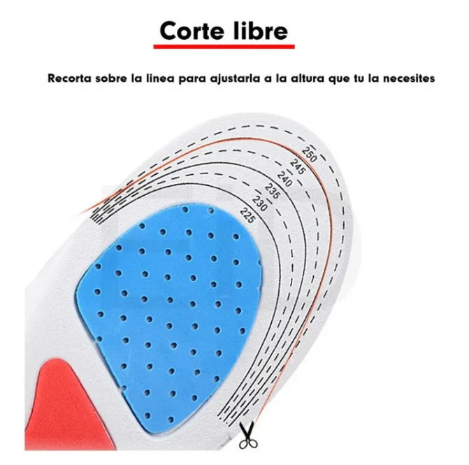 PLANTILLA ABSORBENTE DE IMPACTOS -4D