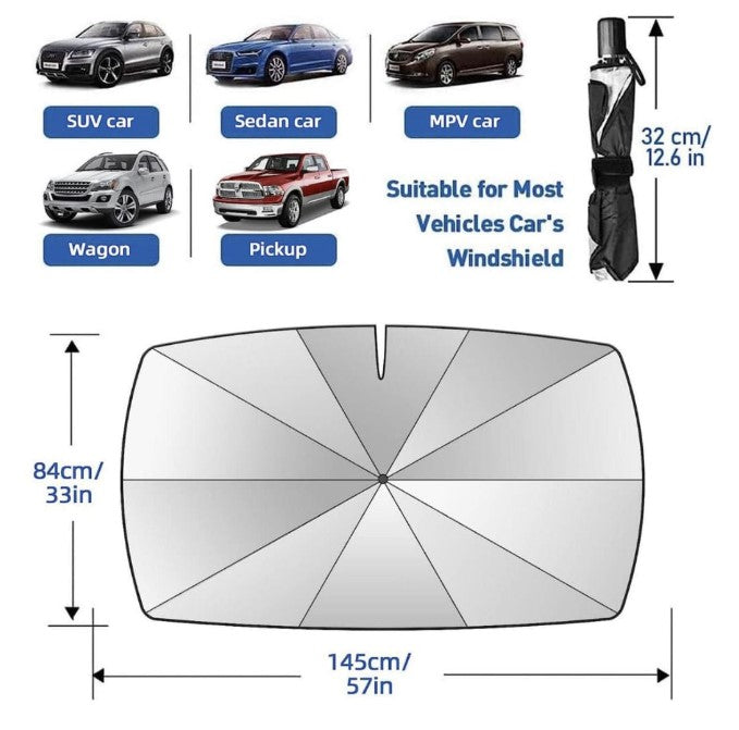 PARASOL PLEGABLE PARABRISAS - SUNCAR PRO™