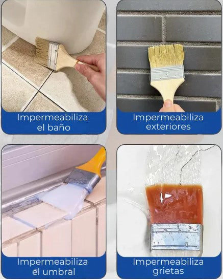 SELLADOR IMPERMEABLE DE GRIETAS Y FUGAS - 300 GRS